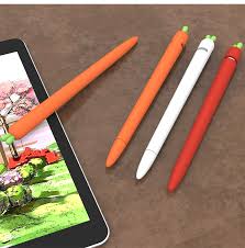 Apple pencil case skin, cute worms design apple pencil woolen sleeve for 1/2nd generation, protective skin cover. Shop Carrot Pattern Silicone Pen Case For Apple Pencil 1st Generation White From China Tvc Mall Com