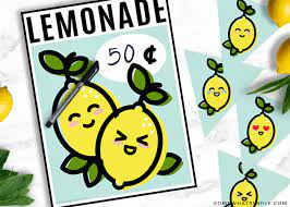 We have sign templates together with traffic and safety signs. Cute Lemonade Stand Sign Free Printable Somewhat Simple