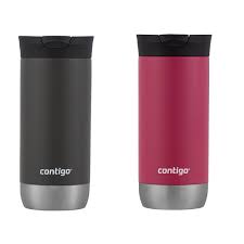 I just tried them out and they work great and they don't leak! Contigo Snapseal Insulated Stainless Steel Travel Mug 16 Oz Sake Dragonfruit 2 Pack Walmart Com Walmart Com