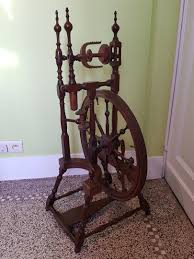 A spinning wheel is a device for spinning thread or yarn from fibres. Antique Spinning Wheel Any Ideas Collectors Weekly
