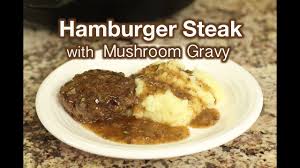Scoot patties to one side and add onions to skillet. Hamburger Steak With Mushroom Onion Gravy The Best Hamburger Steak And Gravy Youtube