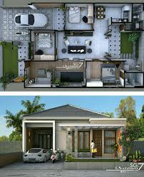 Kamu hanya perlu mensetting bagian kamar tidur, ruang tamu, dan dapur. Desain Rumah Ukuran 12x8 Dengan 3 Kamar Tidur Cek Bahan Bangunan