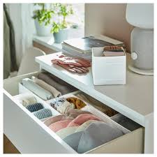 Home storage boxes are perfectly designed to tidy away odd items, so you can keep your house clutter free. Skubb Box Set Of 6 White Ikea