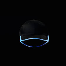 Black Rainbow Led Hat Light Up Hats Led Hat Bright Led Lights