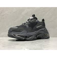 Mens balenciaga speed trainer outlet dark grey white Triple S