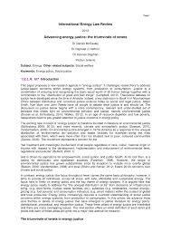 Pdf Advancing Energy Justice The Triumvirate Of Tenets
