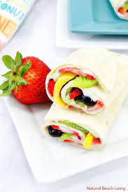 Healthy Fruit Wrap Recipe Perfect Summer Snack Or Lunch Recipe Natural Beach Living Healthy Afternoon Snacks Wrap Recipes Healthy Toddler Lunches