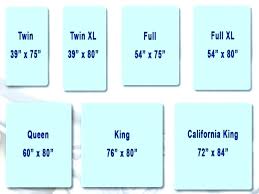 Mattress Measurements Chart