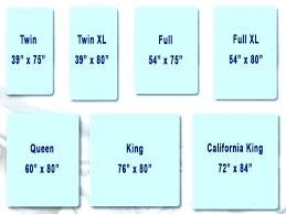 Mattress Measurements Chart