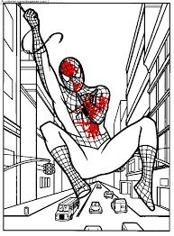 Dessin Colorie Spiderman A La Rescousse Par Un Invite Sans Depasser Téléchargez votre dessin de spiderman facile. spiderman a la rescousse