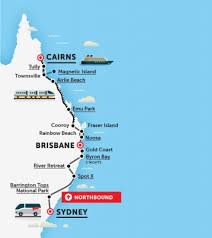 Map For 30 Day Australia S East Coast And Outback Package Sydney To Cairns Alice Springs To Darwin Coast Australia East Coast Australia Tours