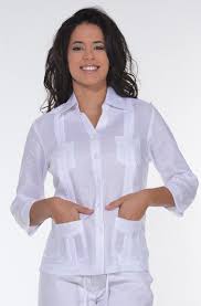 Female Quayavera Guayabera For Women Traditional Cuban Tucks Female Guayabera Blouse Camisas Guayaberas Blusas Bonitas Guayaberas