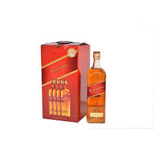 Johnnie Walker Red Label Whisky Buy 3 Get 1 Free Promo Pack 4x1l