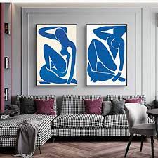 Blaue nackte Frauen Posterdrucke Henri Matisse Leinwanddruck Gemälde  Abstrakte Leinwand Wandkunst Bilder Wohnzimmer Moderne Wohnkultur 50 × 70  cm × 2 Rahmenlos FTV-010-QWV : Amazon.de: Küche, Haushalt & Wohnen