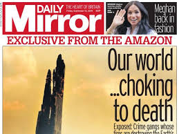 Because, it seems, successful tabloids believe in sin. Mirror First Tabloid To Back Project Boosting Climate Crisis Reportage Press Gazette