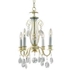 Country Chic 556hd Smooth Prism Small Chandeliers 4 Lights Glow