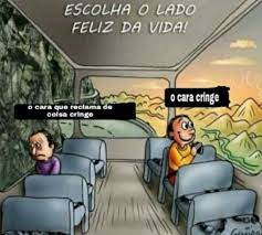 Vou dar um like pela ideia, mas não entendi o uso de cringe na frase. Lucas Ø¹Ù„Ù‰ ØªÙˆÙŠØªØ± Cringe E Um Estilo De Vida