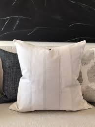 French Linen Stripe Pillow Cover Linen Stripe Pillow Cover Etsy In 2020 Stripe Pillow Etsy Pillow Covers Pillow Cover Design