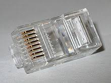 Cat5/ cat5e data cable ‍ not essential but advisable: Modular Connector Wikipedia