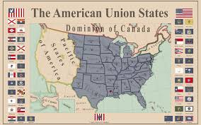 Map Of The American Union States By U Eeelia Https Www Reddit Com R Kaiserreich Comments H8if85 Map Of The America Alternate History History American Union