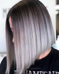 I personally believe this business model keeps our guests and team happy and educated. Silver Balayage Bob Haircut Short Hair Styles Hair Color For Black Hair Short Hair Balayage Silver Hair Color
