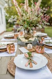 Easy Elegance Wednesdays 4 Outdoor Tablescapes Thanksgiving Table Settings Christmas Table Settings