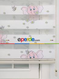Fil Baby Zebra Perde Kiz Cocuk Bebek Perdesi Pembe Zebra Bebek Perde