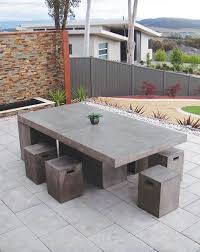 Venice Table 4 L2450 H77 W120cm Weight 230kg Garden Table Concrete Furniture Outdoor Furniture Sets