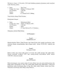 Contoh surat perjanjian kerjasama investasi by padlah in types > creative writing. Contoh Surat Kontrak Kerja Sederhana Pdf
