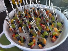 But the term fruit salad has long been abused by those who believe that tasteless honeydew + unripe cantaloupe + rock hard grapes = something worth eating. Pin By Daniele Rogers On Yummy Things Wedding Appetizers Recipes Appetizers For Party Appetizer Bites