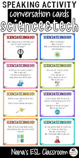 Are you looking for technology industry translation ? Conversation Starter Cards Science And Technology Speaking Skills Practice English Conversation For Kids Speaking Activities Speaking Activities English