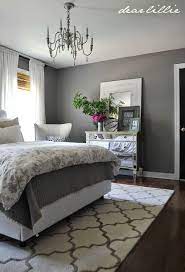 Paint a panelled wall in a sophisticated grey. Dear Lillie Home Decor Bedroom Master Bedrooms Decor Gray Bedroom Walls