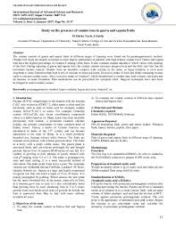 Pdf Study On The Presence Of Oxalate Ions In Guava And