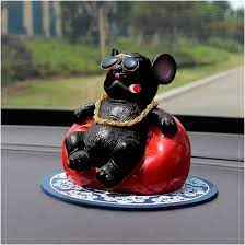 Amazon.com: BETYMAO Funny Car Dashboard Ornament with Chain and Glasses Car  Dashboard Accessories Auto Dashboard Decoration Desktop Animal Figurine for  Home, Car, Truck, RVs and Vehicle Black : Automotive