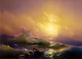 The Ninth Wave 1850 Metal Poster Print Janice M Displate Seascape Paintings Marine Art Western Paintings