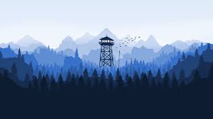 Wallpaper for wallpaper engine inspired by firewatch game. 4k I Remade The Fire Watch Wallpaper In Inkscape But With A Blue Color Scheme Wallpapers