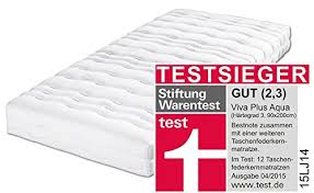 Die besten matratzen der größe 90 x 200 cm im vergleich. Schlaraffia Viva Plus Aqua Taschenfederkern Plus Matratze 90x200 Cm H3 Matratzen Betten Lattenroste De