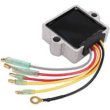 Ac current is used for the lights and then converted, by a rectifier, to dc current, to charge the battery. Amazon Com Rectifier Regulator Replacement For Mercury Mariner Outboard 12 Volt 6 Wire New Automotive