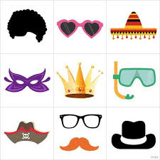 Des Illustrations A Imprimer Pour Un Photobooth D Anniversaire Photo Booth Anniversaire Accessoires Photobooth Accessoires Pour Photos