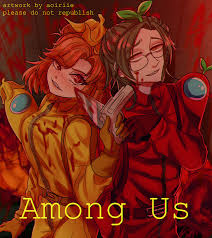 So I Tried Drawing Me Red And My Bf S Yellow Among Us Sona Amongus