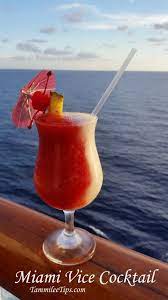 Copy Cat Carnival Miami Vice Cocktail Recipe Frozen Cocktails Miami Vice Drink Cocktail Recipes
