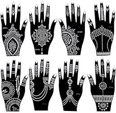 Diese kleinen details machen alles perfekt. Xmasir 14 Stuck Indien Henna Tattoo Schablone Set Fur Frauen Madchen Hande Finger Korperbemalung Glitzer Tattoo Und Air Brush Tattoo Temporary Tattoo Schablonen Amazon De Beauty