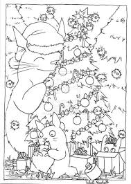 Totoro Christmas Cute Coloring Pages For Kids With Images Cute Coloring Pages Christmas Coloring Pages Coloring Pages
