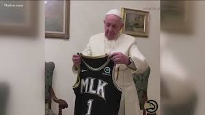 The atlanta hawks will wear special uniforms in honor of dr. Pope Blesses Mlk Atlanta Hawks Jersey 11alive Com