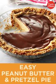 Easy Peanut Butter Pretzel Pie Recipe Peanut Butter Pretzel Desserts Peanut Butter