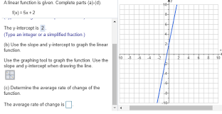 A Linear Function Is Given Complete Parts A D 6 Chegg Com