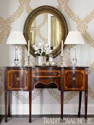 Amazing gallery of interior design and decorating ideas of dining room buffet in dining rooms, bathrooms by elite interior designers. Traditional Atlanta Home Tour Dining Room Buffet Decor Dining Room Buffet Buffet Decor