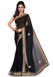 Maybe you would like to learn more about one of these? Black Saree Buy Black Color Designer Sarees Online Utsav Fashion