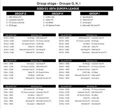 Check spelling or type a new query. Calendario De La Europa League Fase De Grupos Partidos Fechas Y Horarios As Com