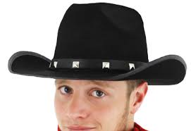 Cowboy Hat Fancy Dress Accessory In Black Brown Or White Trampas Hat Studded Stetson Cowgirl Hats Wild West Cowboy Hats Cowgirl Hats Fancy Dress Accessories